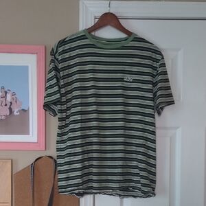 Lost Green and Black Striped Tee